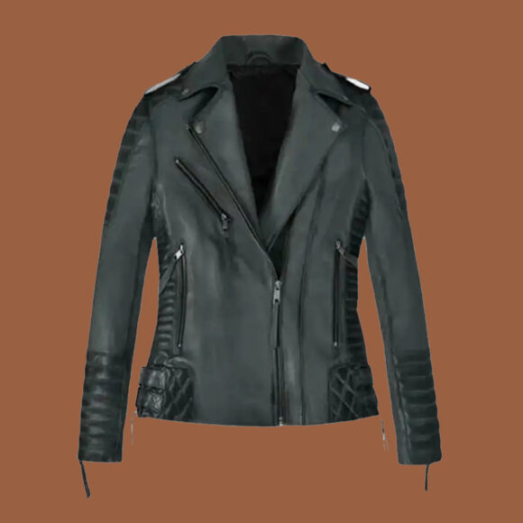 Men's Charles Burnt Charcoal Leather Jacket