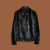 Women’s western black leather biker jacket