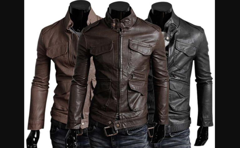 Slim fit leather jacket showcasing modern style and premium craftsmanship by BFI Leather
