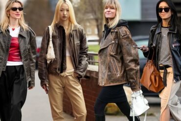 Classic bomber leather jacket by BFI Leathers showcasing timeless American style